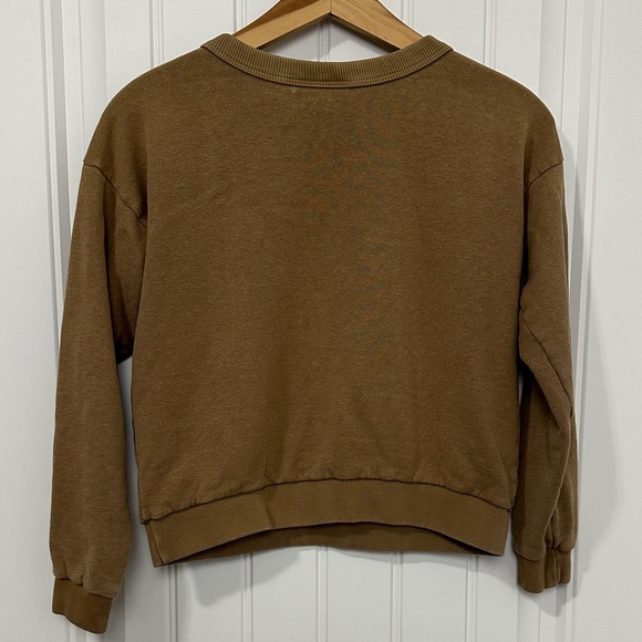 Jungmaven Crux Cropped Sweatshirt Coyote Color - Picture 10 of 11